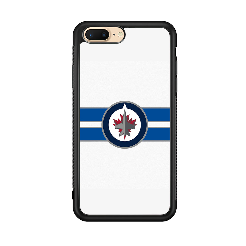 Hockey Winnipeg Jets NHL 001 iPhone 8 Plus Case-Phone Case-Rubber Black (2D Case)-Altracase