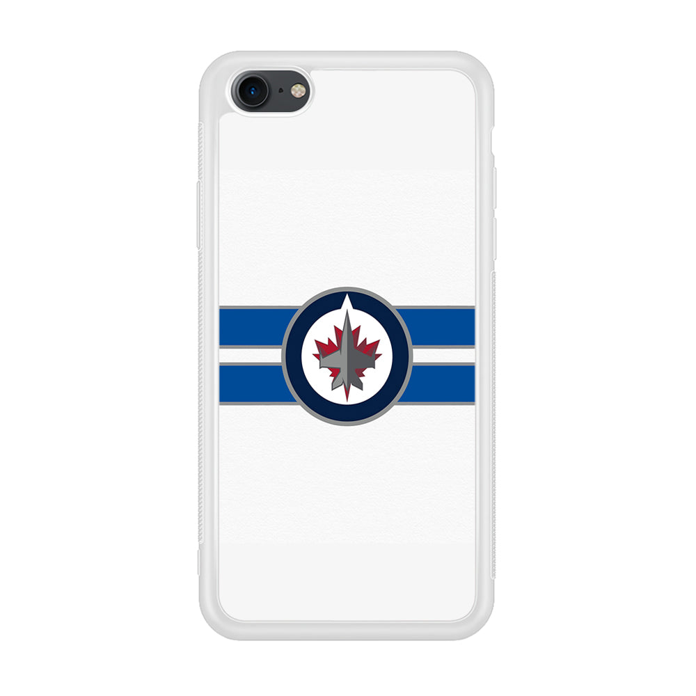 Hockey Winnipeg Jets NHL 001 iPhone 7 Case-Phone Case-Rubber White (2D Case)-Altracase