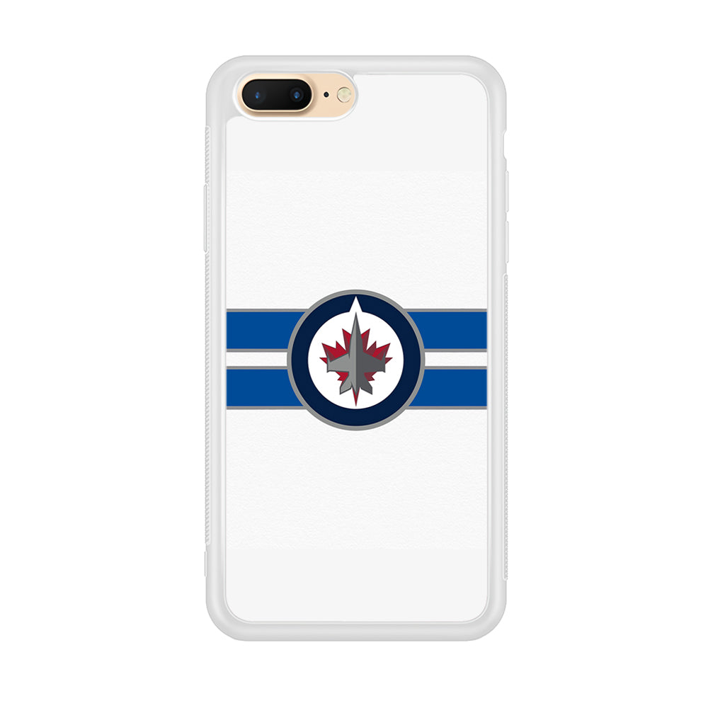 Hockey Winnipeg Jets NHL 001 iPhone 7 Plus Case-Phone Case-Rubber White (2D Case)-Altracase