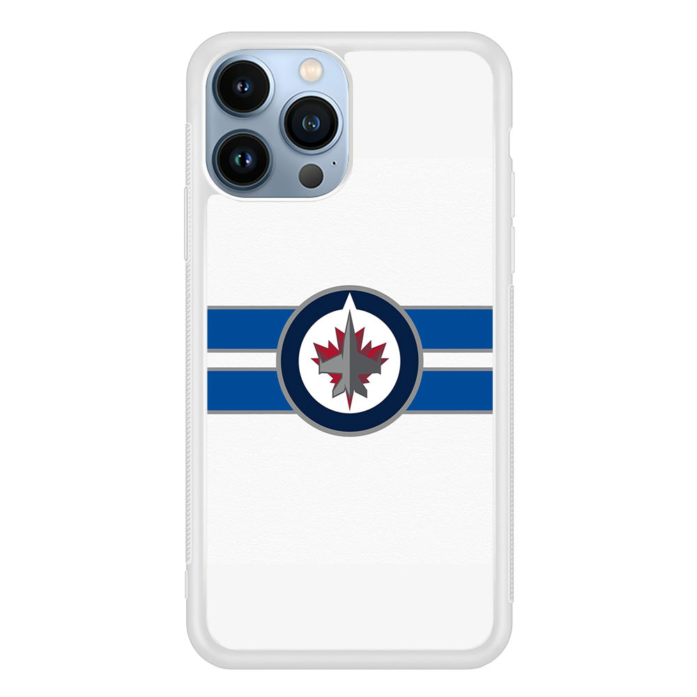 Hockey Winnipeg Jets NHL 001 iPhone 15 Pro Case-Phone Case-Rubber White (2D Case)-Altracase