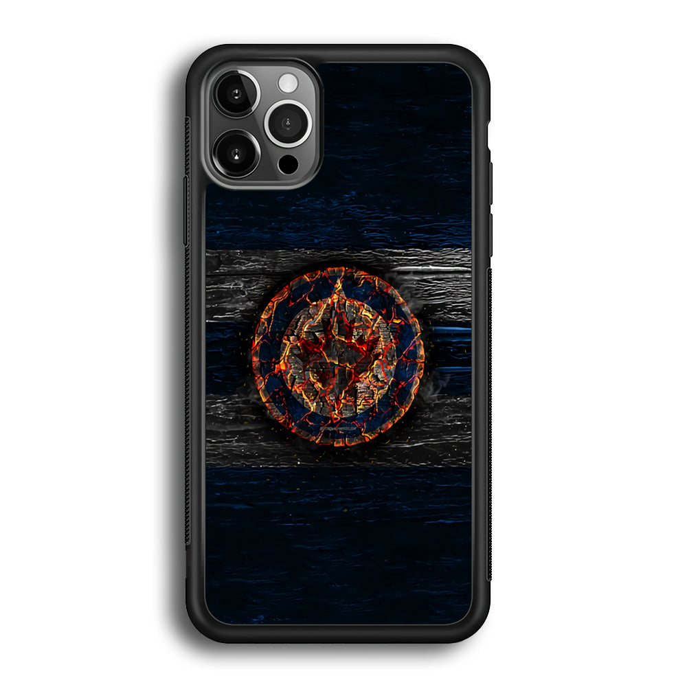 Hockey Winnipeg Jets NHL 002 iPhone 12 Pro Max Case-Phone Case-Rubber Black (2D Case)-Altracase