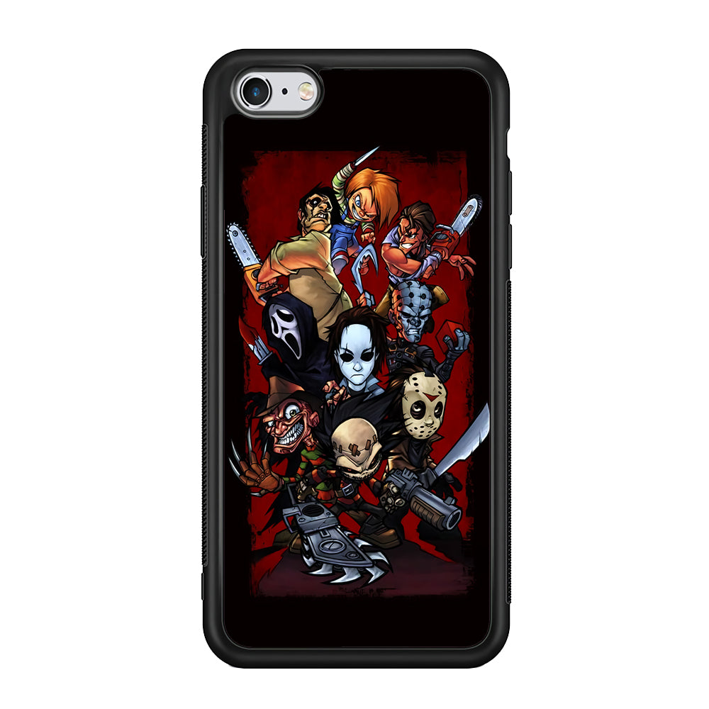 Horror Character Cartoon iPhone 6 Plus | 6s Plus Case-Phone Case-Rubber Black (2D Case)-Altracase