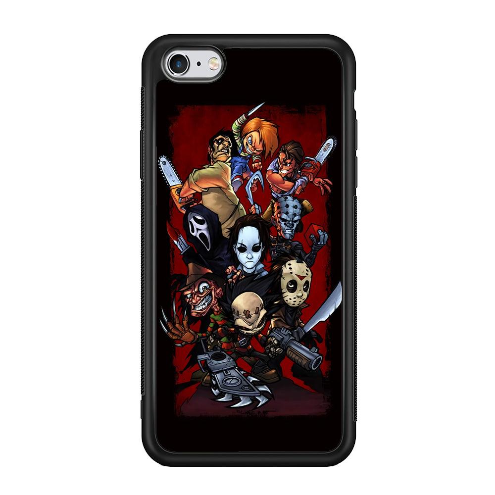 Horror Character Cartoon iPhone 6 | 6s Case-Phone Case-Rubber Black (2D Case)-Altracase