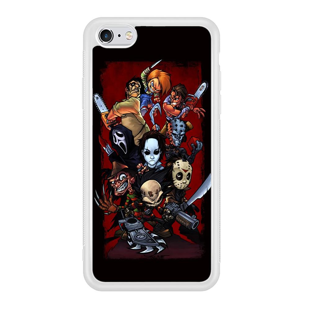 Horror Character Cartoon iPhone 6 | 6s Case-Phone Case-Rubber White (2D Case)-Altracase