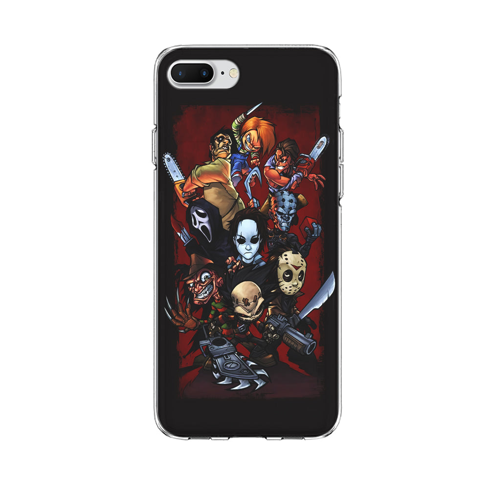 Horror Character Cartoon iPhone 8 Plus Case-Phone Case-Clear Soft Case-Altracase