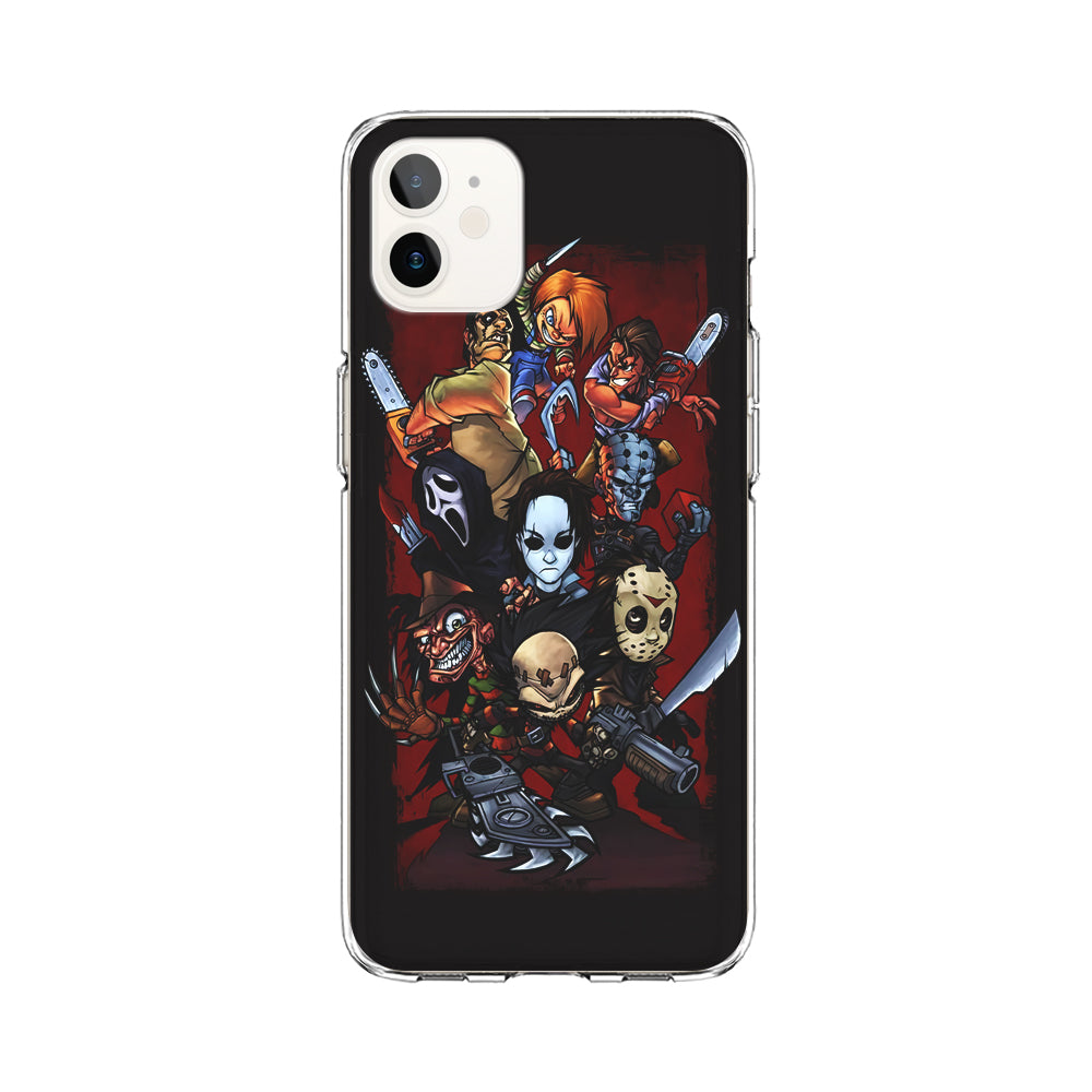 Horror Character Cartoon iPhone 11 Case-Phone Case-Clear Soft Case-Altracase