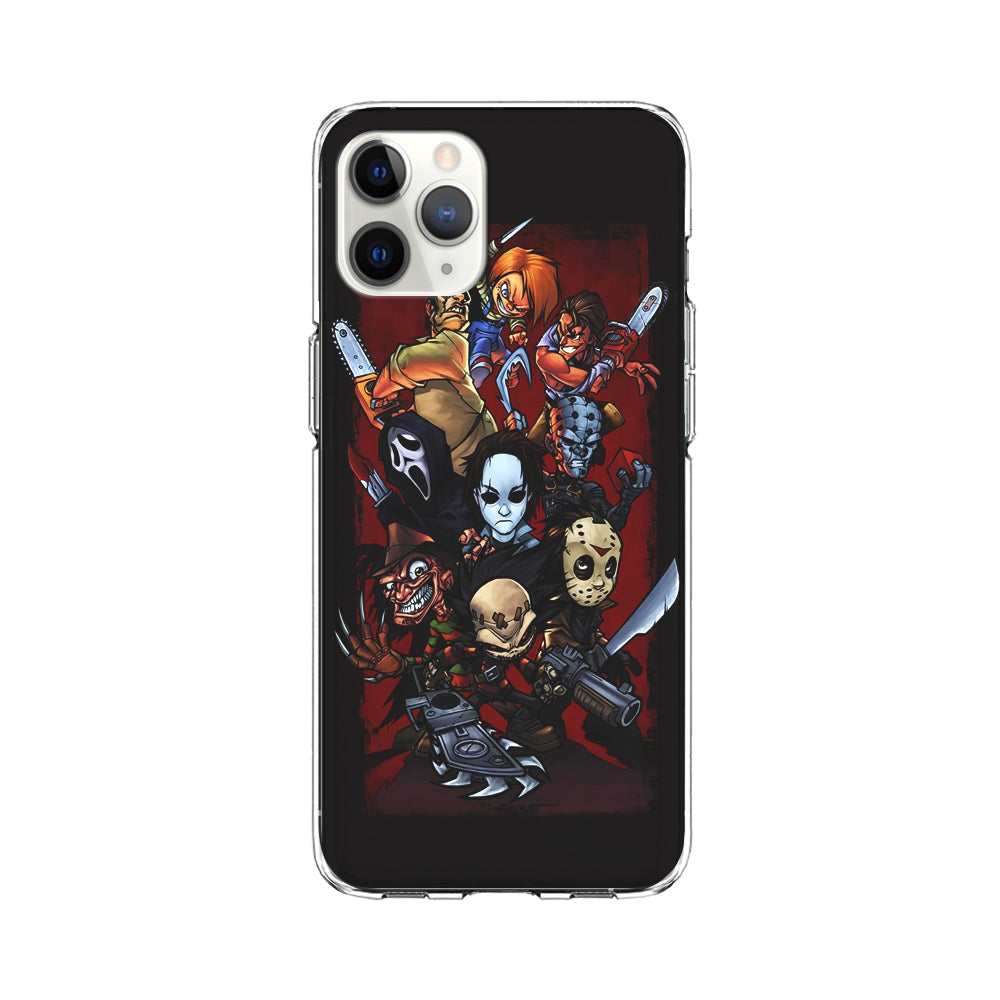 Horror Character Cartoon iPhone 11 Pro Max Case-Phone Case-Clear Soft Case-Altracase