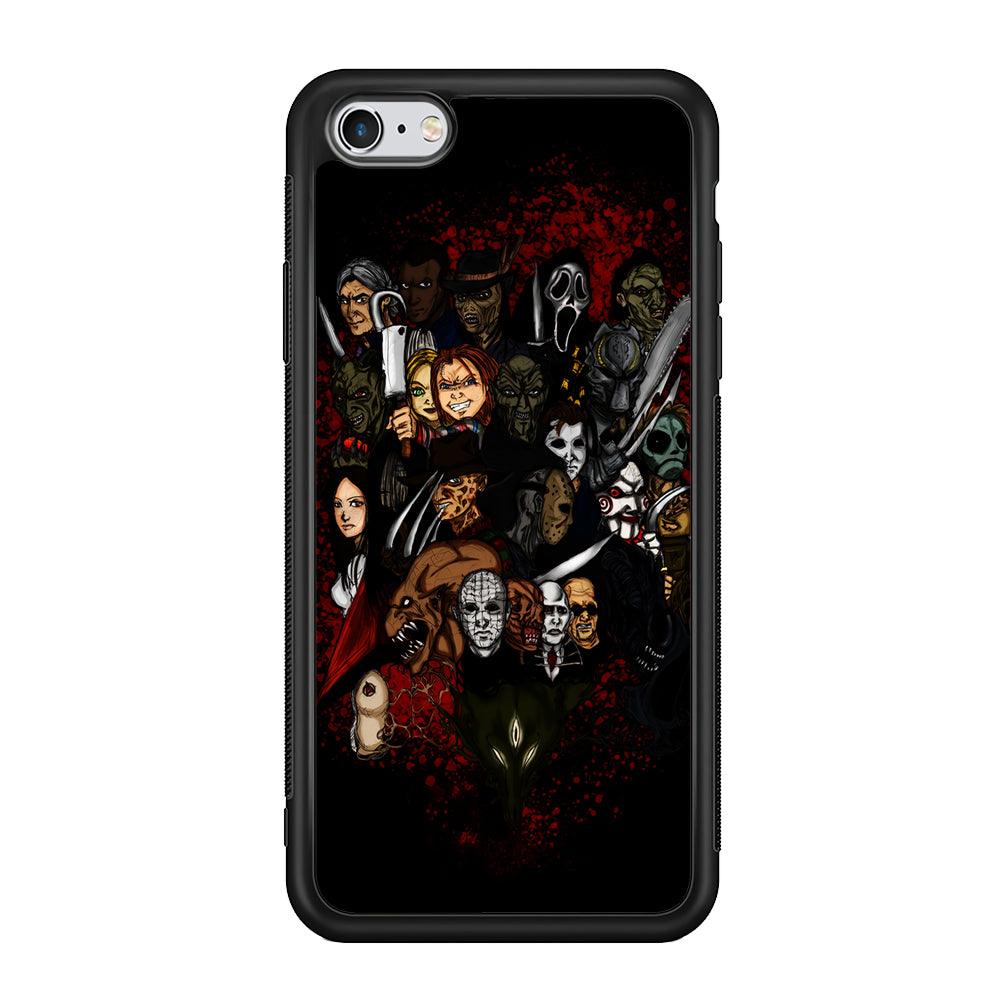 Horror Movie Character iPhone 6 | 6s Case-Phone Case-Rubber Black (2D Case)-Altracase