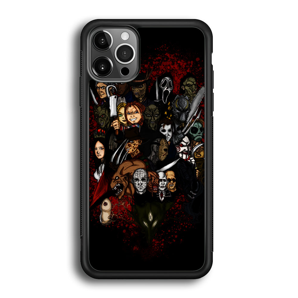 Horror Movie Character iPhone 12 Pro Max Case-Phone Case-Rubber Black (2D Case)-Altracase