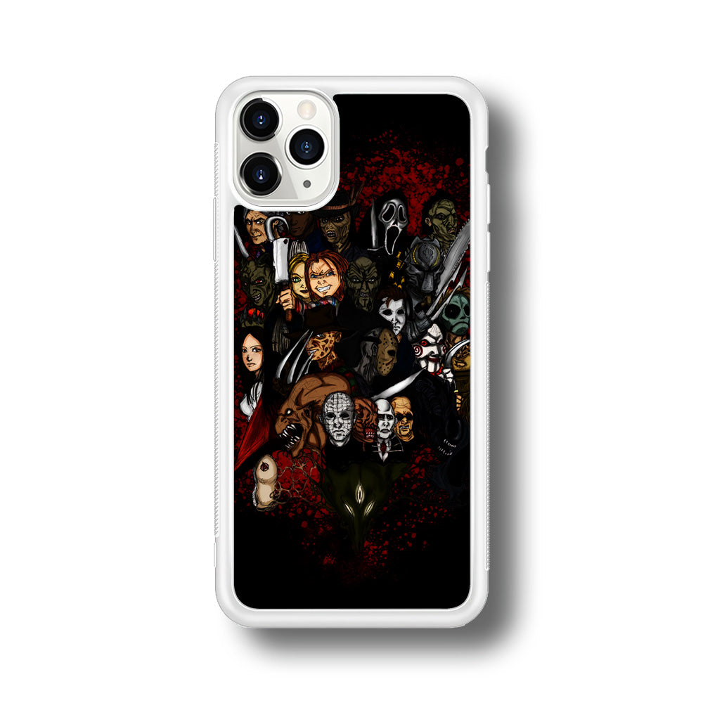 Horror Movie Character iPhone 11 Pro Case-Phone Case-Rubber White (2D Case)-Altracase