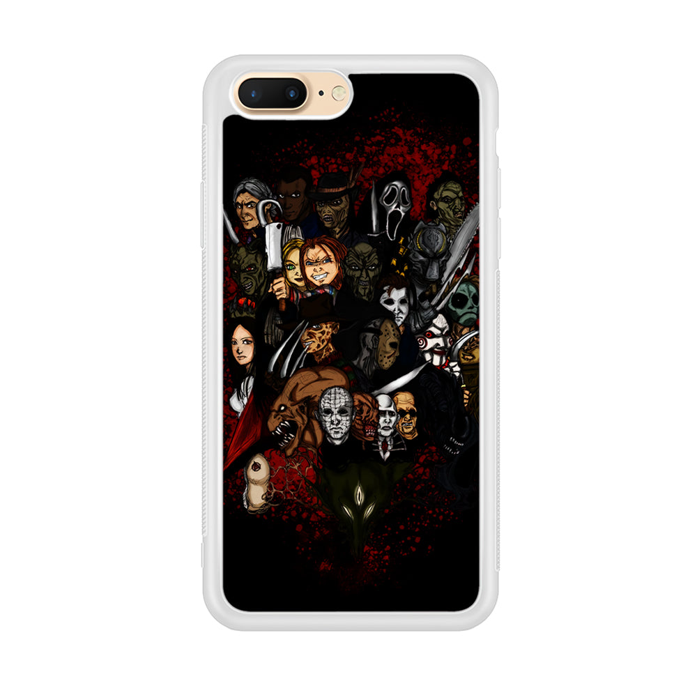 Horror Movie Character iPhone 8 Plus Case-Phone Case-Rubber White (2D Case)-Altracase