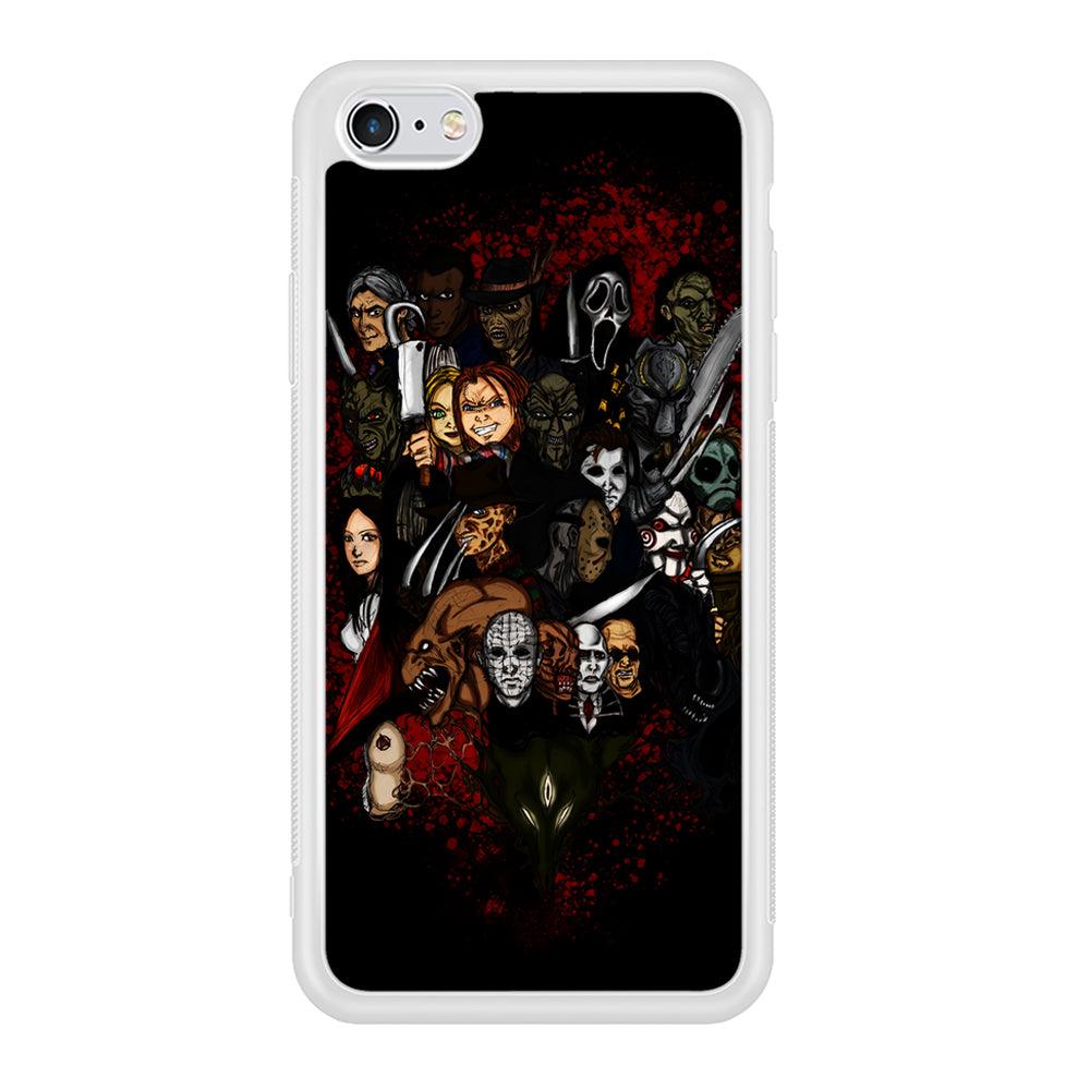 Horror Movie Character iPhone 6 | 6s Case-Phone Case-Rubber White (2D Case)-Altracase