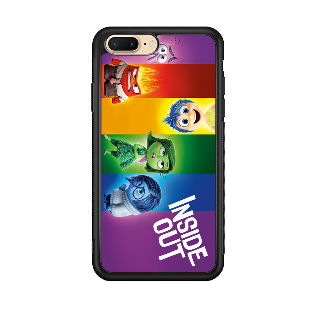 Inside Out Character iPhone 8 Plus Case-Phone Case-Rubber Black (2D Case)-Altracase