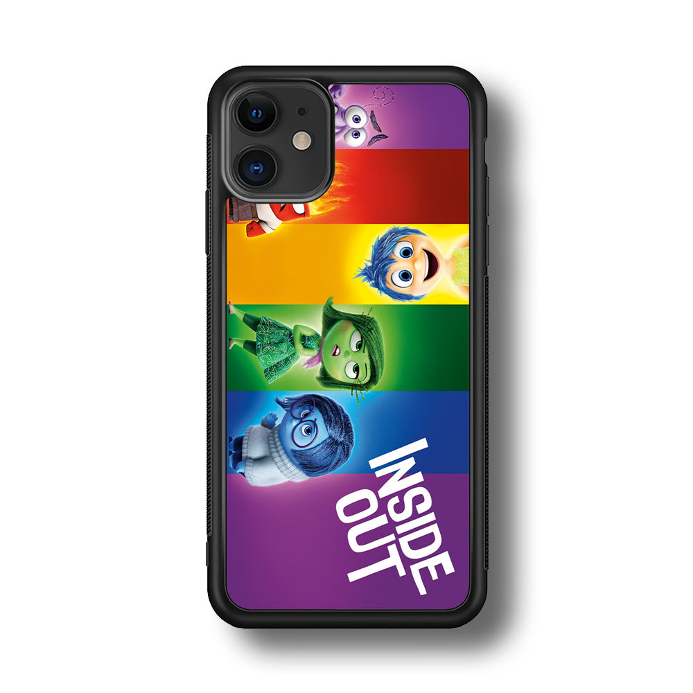 Inside Out Character iPhone 11 Case-Phone Case-Rubber Black (2D Case)-Altracase