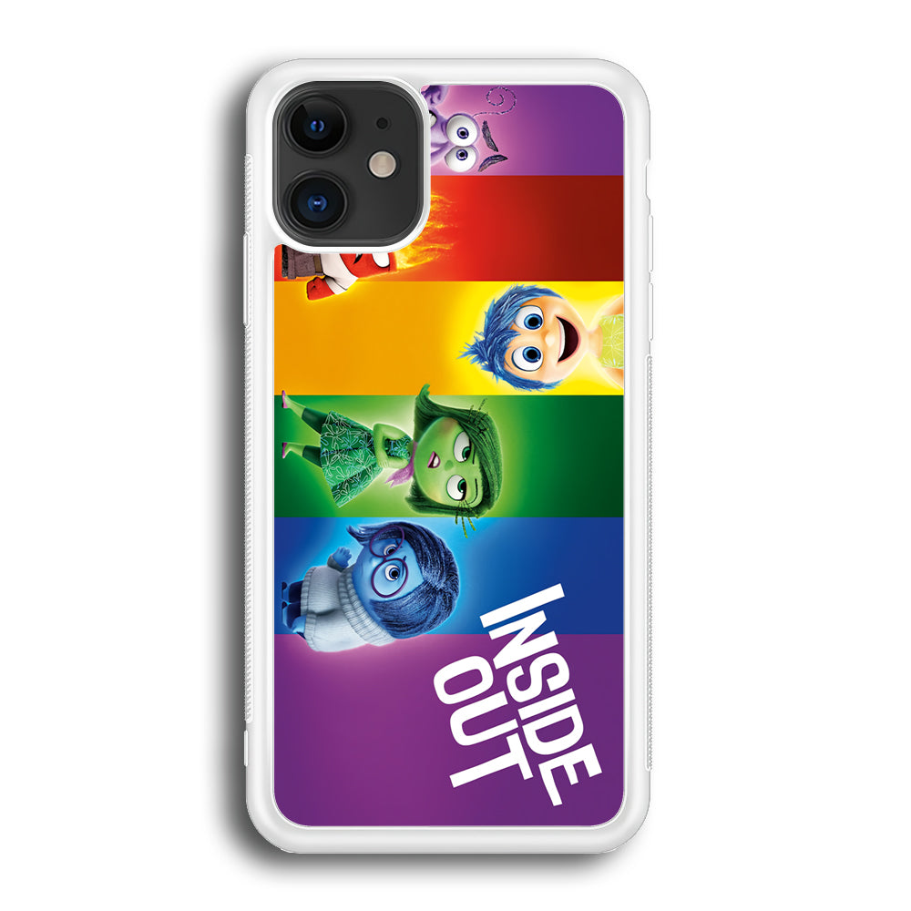 Inside Out Character iPhone 12 Case-Phone Case-Rubber White (2D Case)-Altracase