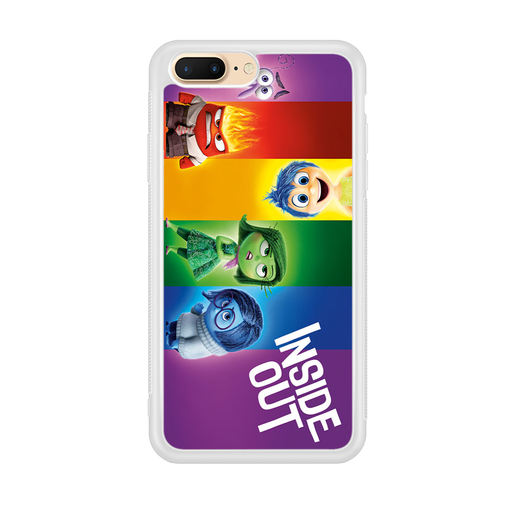 Inside Out Character iPhone 8 Plus Case-Phone Case-Rubber White (2D Case)-Altracase