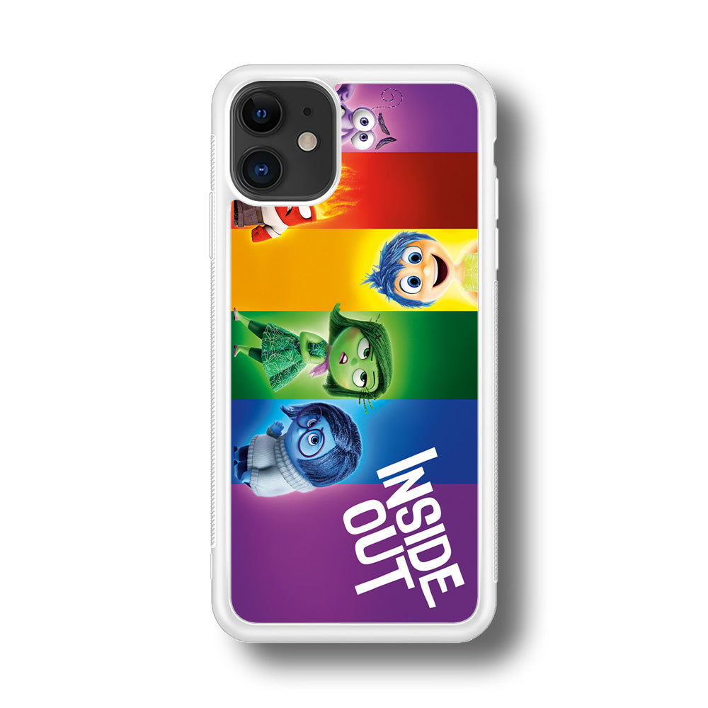 Inside Out Character iPhone 11 Case-Phone Case-Rubber White (2D Case)-Altracase
