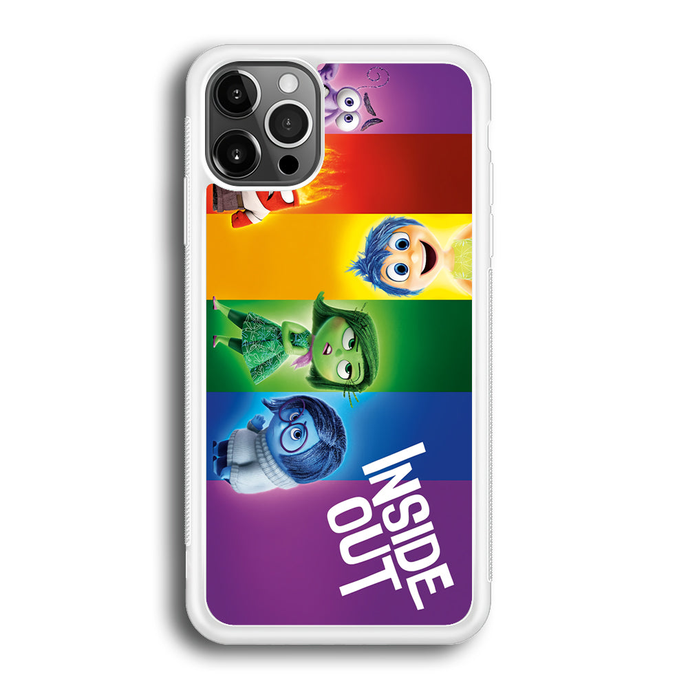 Inside Out Character iPhone 12 Pro Max Case-Phone Case-Rubber White (2D Case)-Altracase