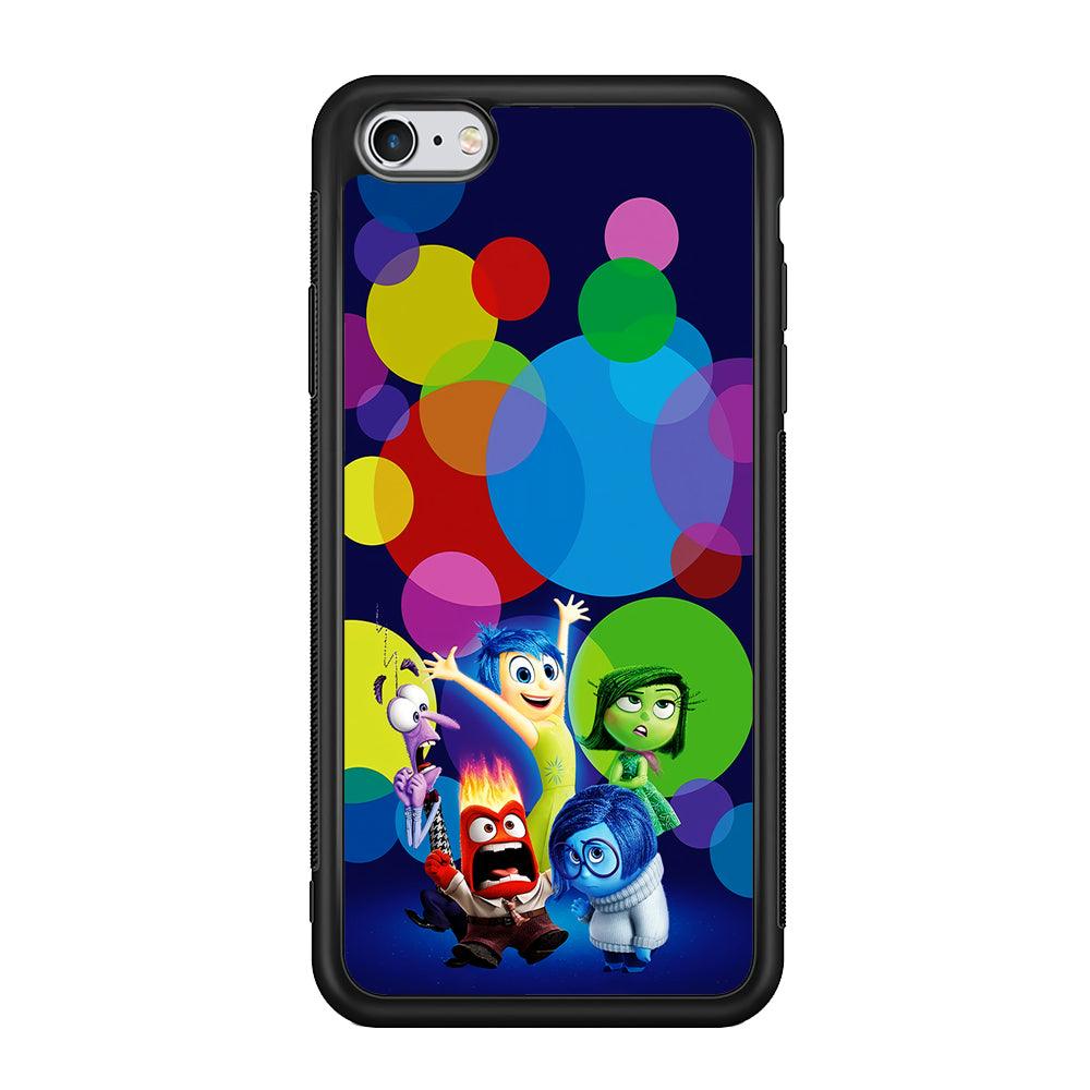 Inside Out Colorful Circle iPhone 6 | 6s Case-Phone Case-Rubber Black (2D Case)-Altracase