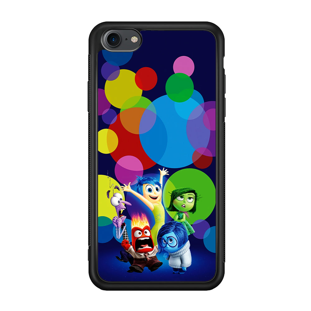 Inside Out Colorful Circle iPhone 7 Case-Phone Case-Rubber Black (2D Case)-Altracase