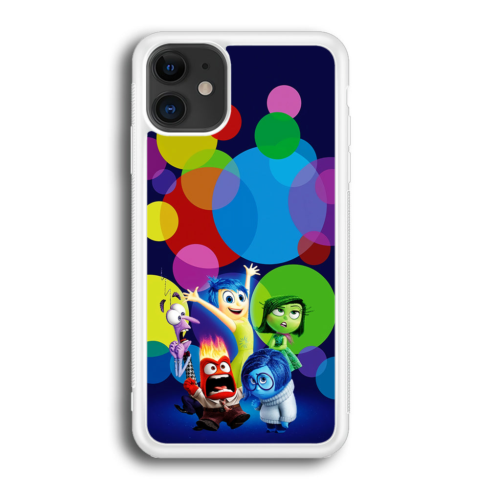 Inside Out Colorful Circle iPhone 12 Case-Phone Case-Rubber White (2D Case)-Altracase