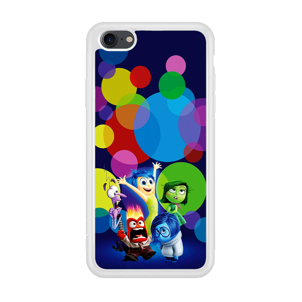 Inside Out Colorful Circle iPhone 7 Case-Phone Case-Rubber White (2D Case)-Altracase