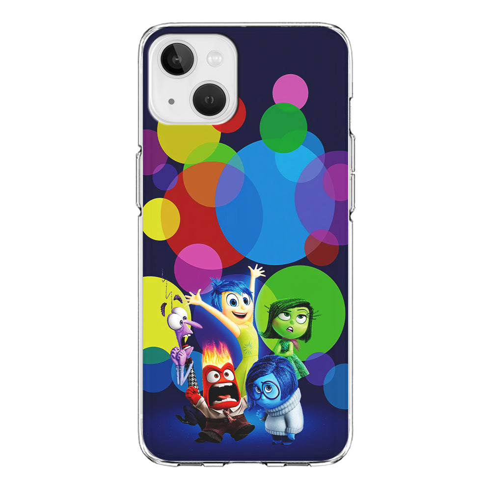 Inside Out Colorful Circle iPhone 13 Mini Case-Phone Case-Clear Soft Case-Altracase