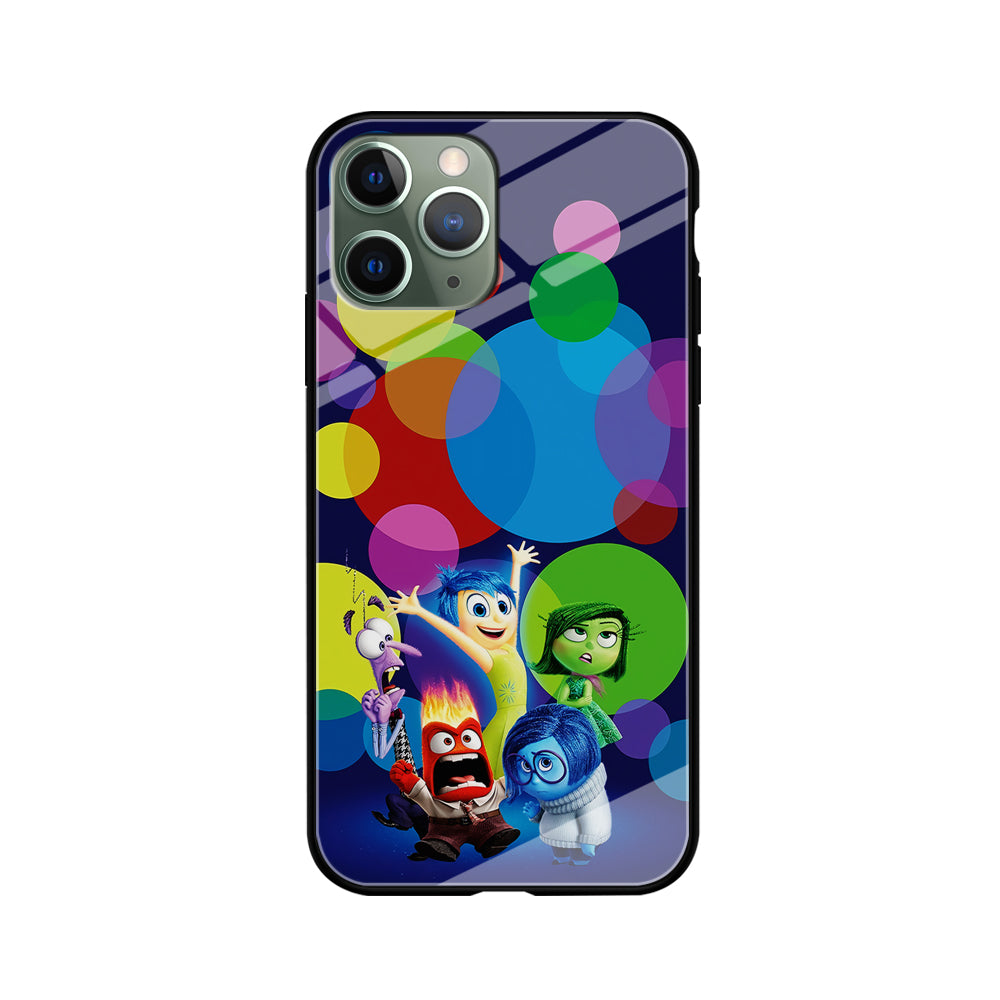Inside Out Colorful Circle iPhone 11 Pro Max Case-Phone Case-Tempered Glass Case-Altracase