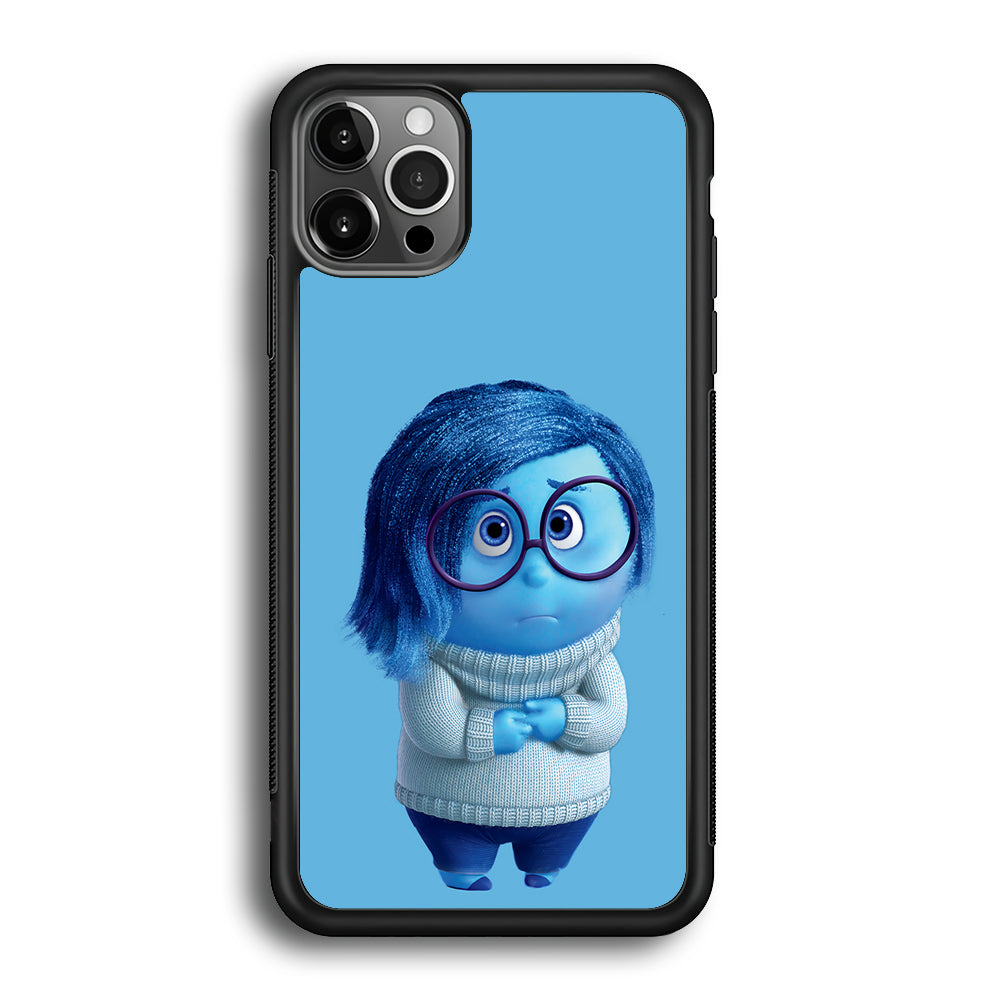 Inside Out Sadness Blue iPhone 12 Pro Max Case-Phone Case-Rubber Black (2D Case)-Altracase