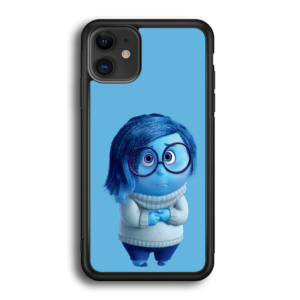 Inside Out Sadness Blue iPhone 12 Case-Phone Case-Rubber Black (2D Case)-Altracase
