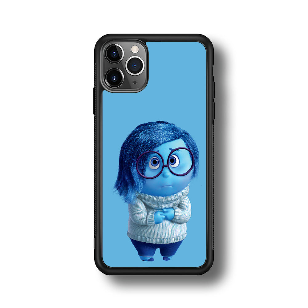 Inside Out Sadness Blue iPhone 11 Pro Max Case-Phone Case-Rubber Black (2D Case)-Altracase