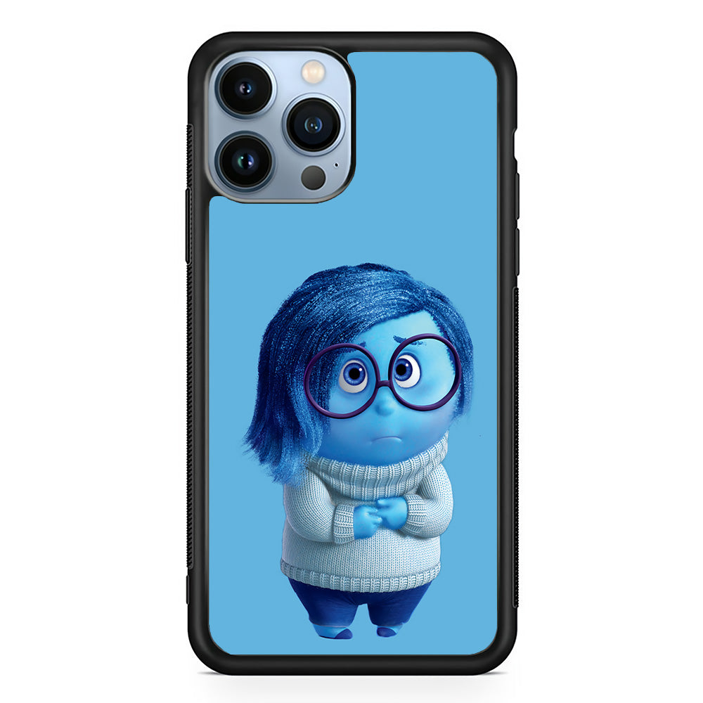 Inside Out Sadness Blue iPhone 13 Pro Case-Phone Case-Rubber Black (2D Case)-Altracase