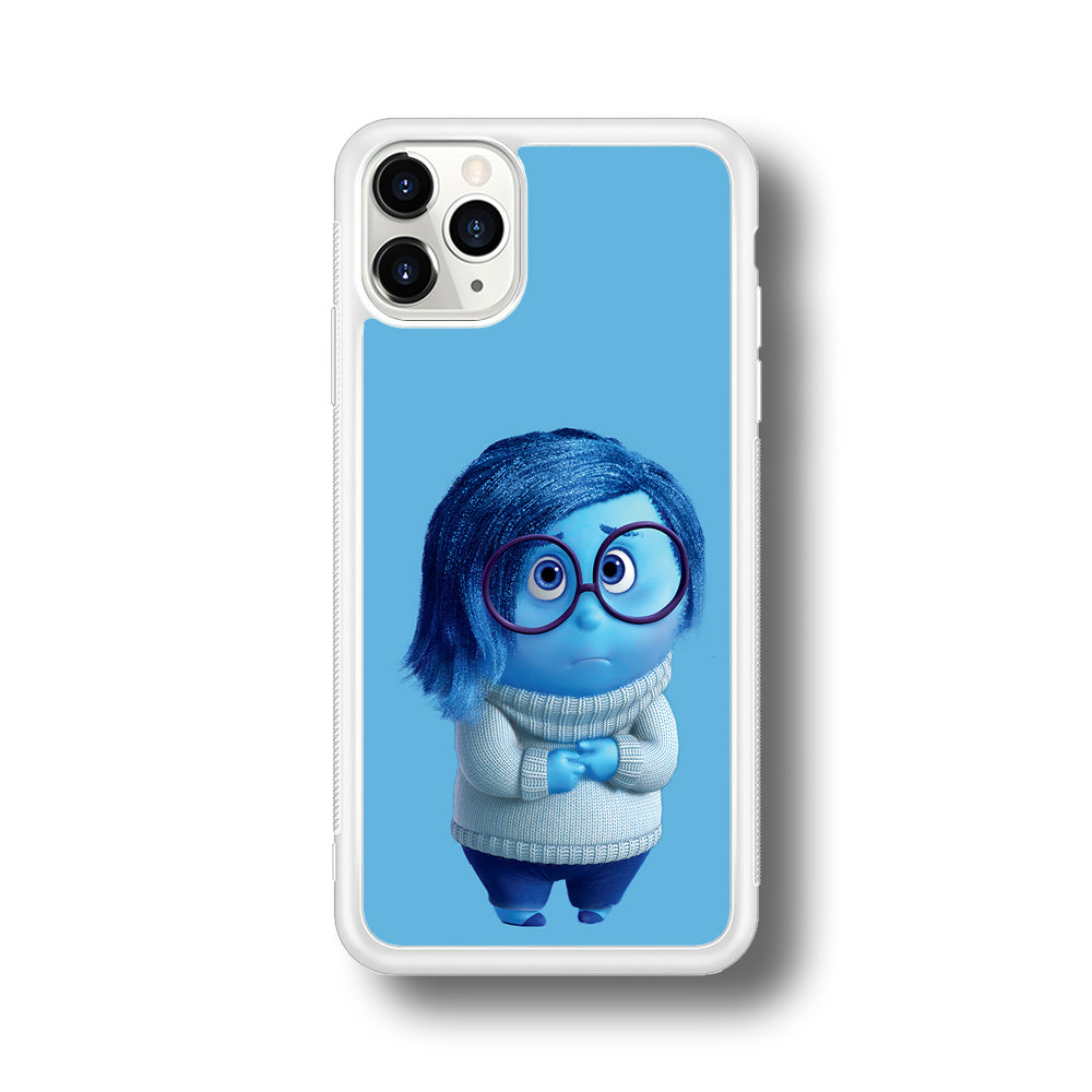 Inside Out Sadness Blue iPhone 11 Pro Max Case-Phone Case-Rubber White (2D Case)-Altracase