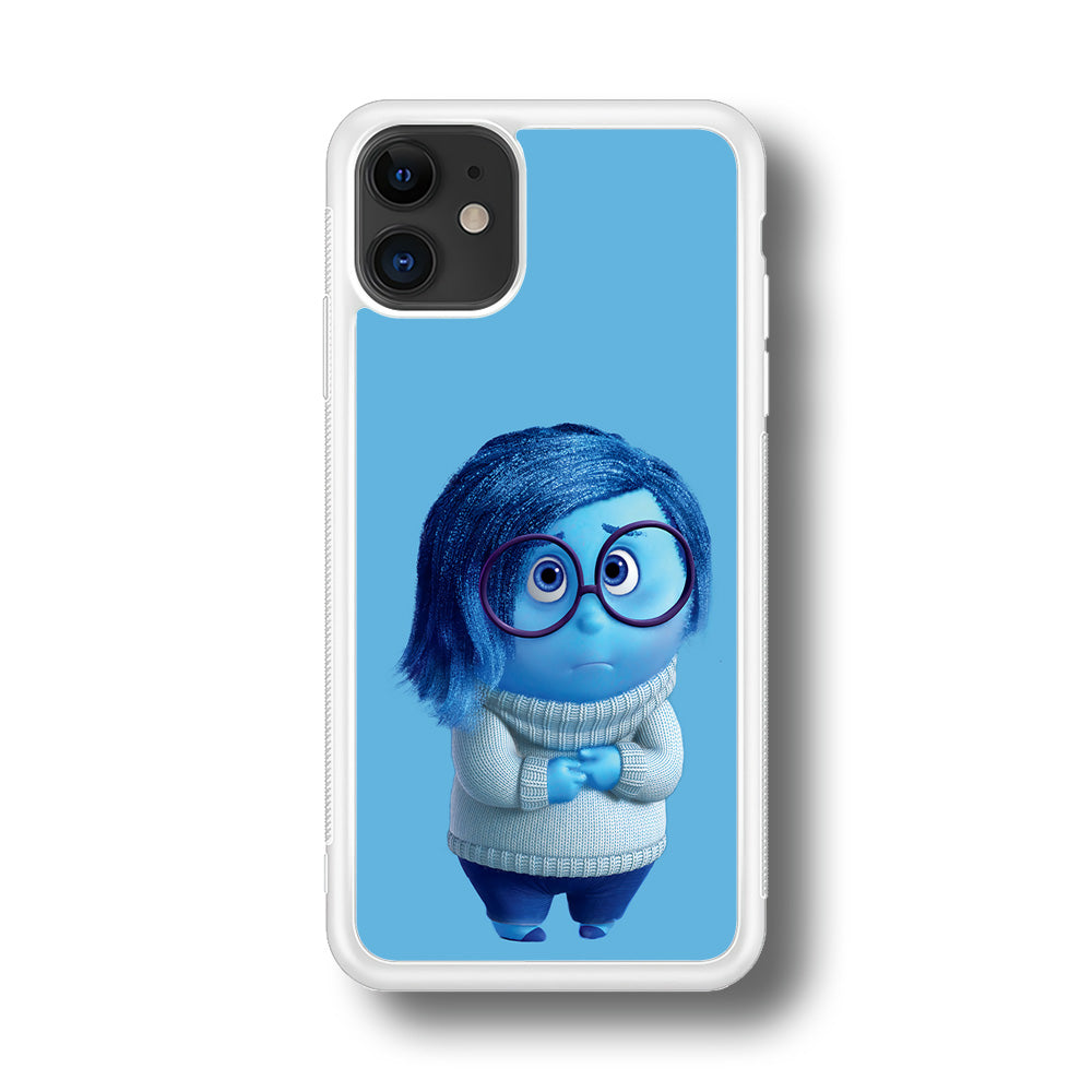 Inside Out Sadness Blue iPhone 11 Case-Phone Case-Rubber White (2D Case)-Altracase