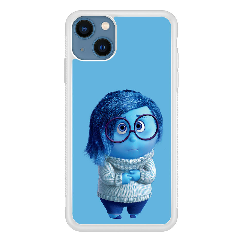 Inside Out Sadness Blue iPhone 13 Mini Case-Phone Case-Rubber White (2D Case)-Altracase