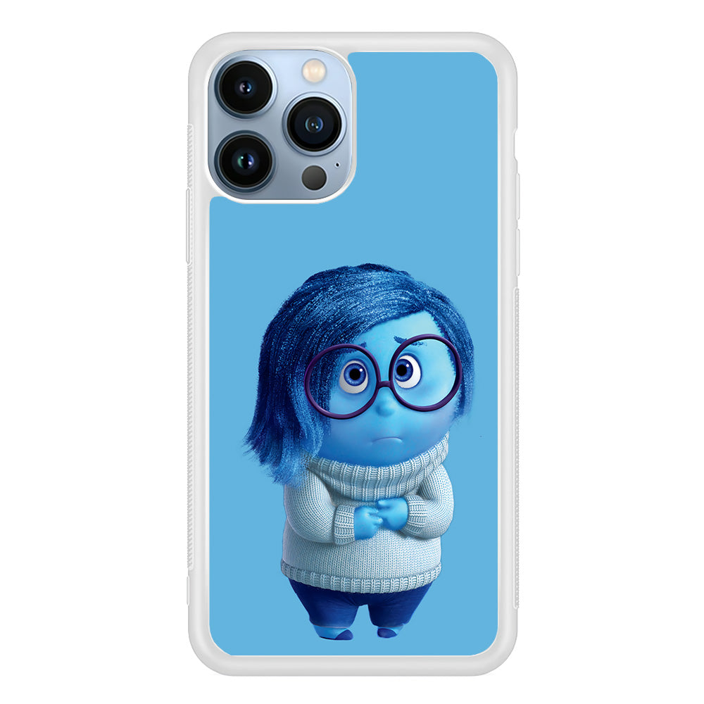 Inside Out Sadness Blue iPhone 13 Pro Case-Phone Case-Rubber White (2D Case)-Altracase