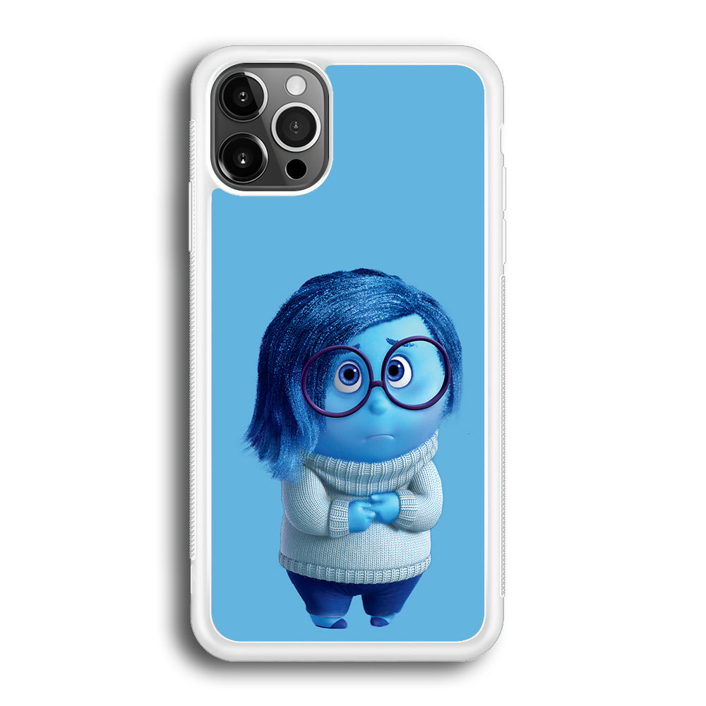 Inside Out Sadness Blue iPhone 12 Pro Max Case-Phone Case-Rubber White (2D Case)-Altracase