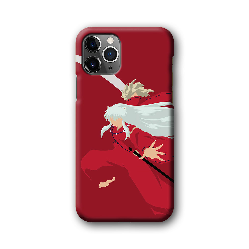 Inuyasha Red Background iPhone 11 Pro Max Case-Phone Case-3D Case-Altracase