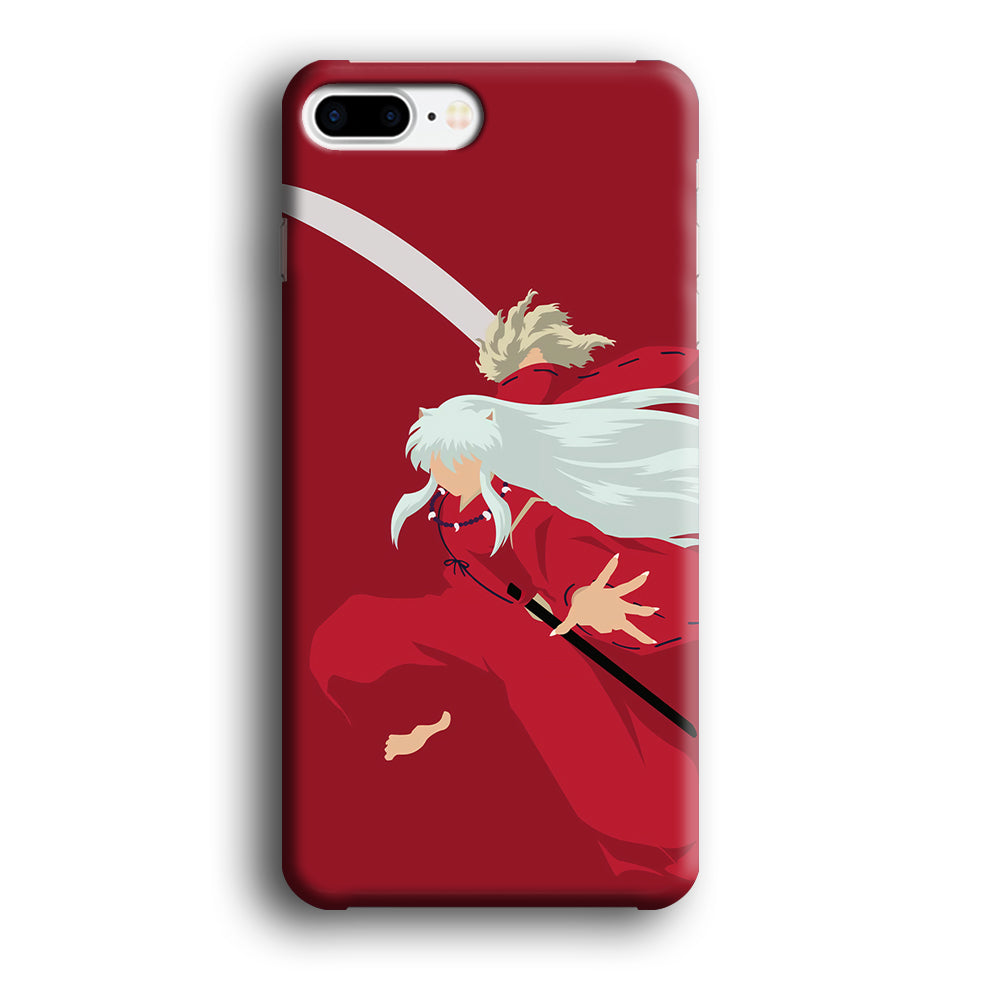 Inuyasha Red Background iPhone 8 Plus Case-Phone Case-3D Case-Altracase