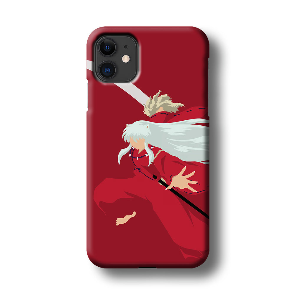 Inuyasha Red Background iPhone 11 Case-Phone Case-3D Case-Altracase