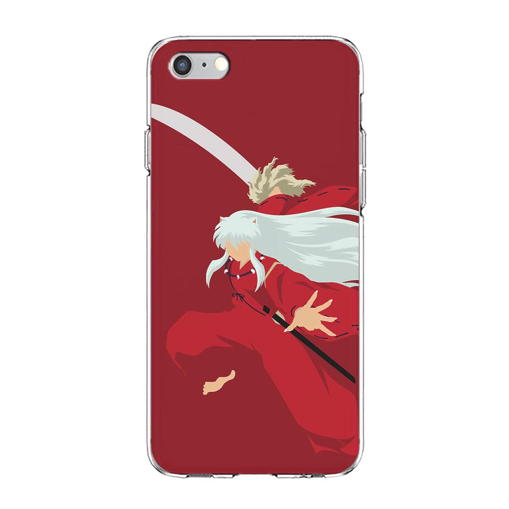 Inuyasha Red Background iPhone 6 | 6s Case-Phone Case-Clear Soft Case-Altracase