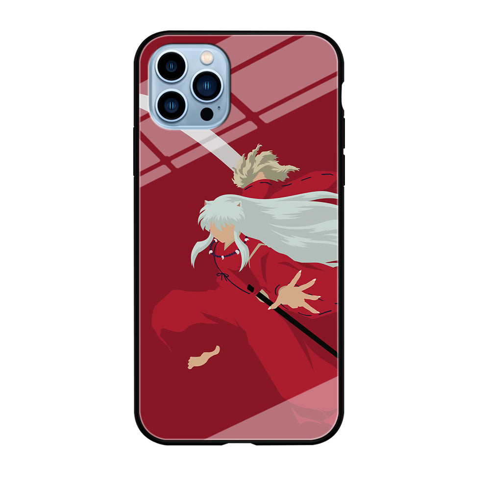 Inuyasha Red Background iPhone 12 Pro Max Case-Phone Case-Tempered Glass Case-Altracase