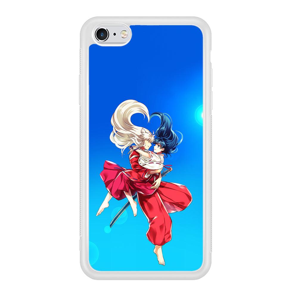 Inuyasha and Kagome Romantic iPhone 6 | 6s Case-Phone Case-Rubber White (2D Case)-Altracase
