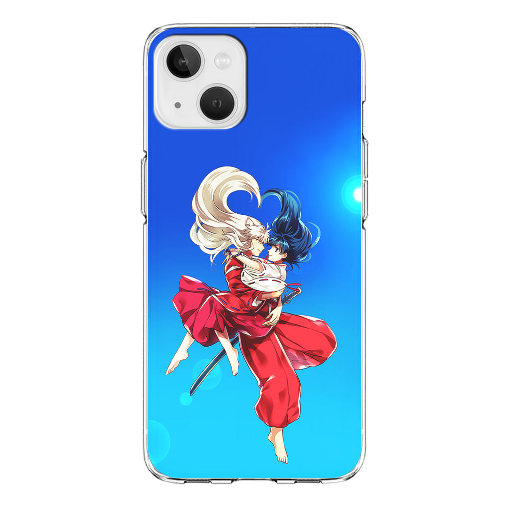 Inuyasha and Kagome Romantic iPhone 15 Case-Phone Case-Clear Soft Case-Altracase