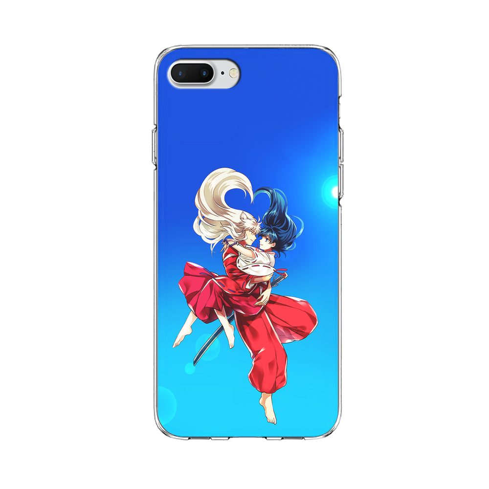Inuyasha and Kagome Romantic iPhone 8 Plus Case-Phone Case-Clear Soft Case-Altracase