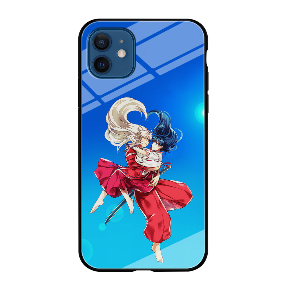 Inuyasha and Kagome Romantic iPhone 12 Case-Phone Case-Tempered Glass Case-Altracase