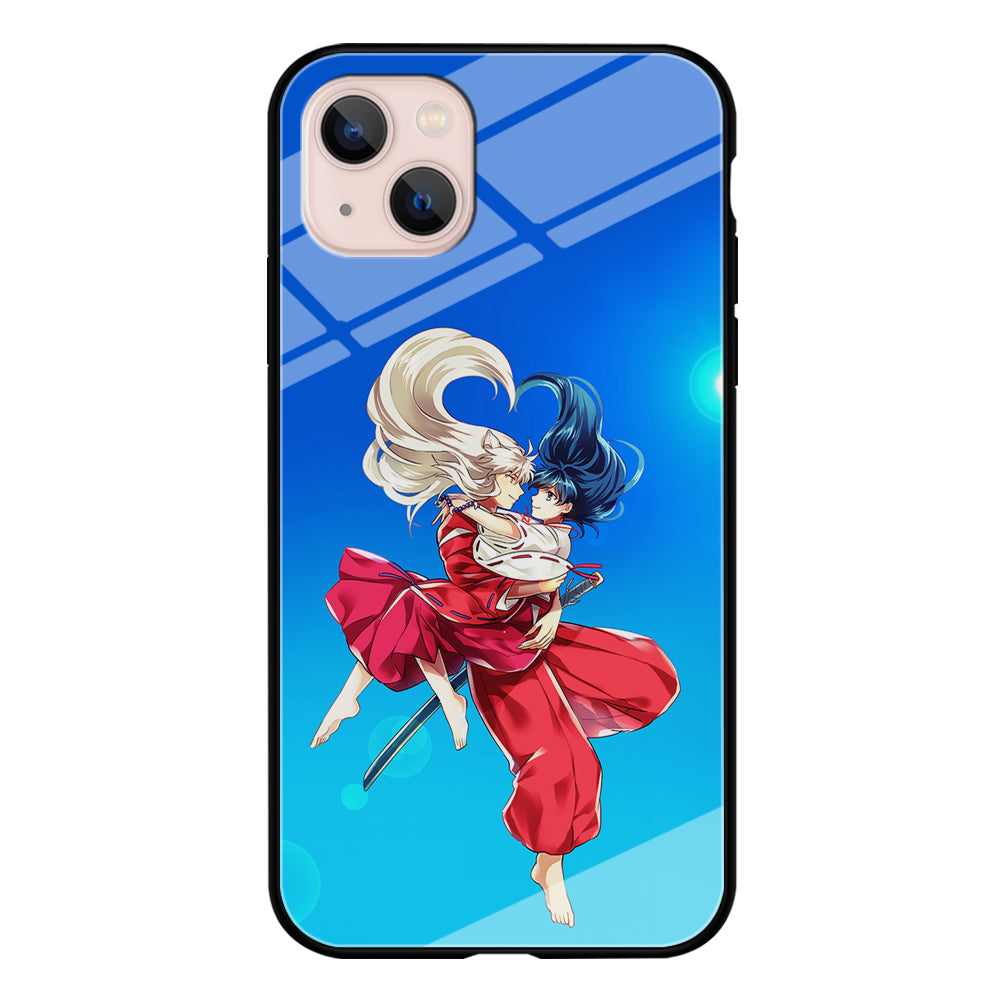 Inuyasha and Kagome Romantic iPhone 15 Case-Phone Case-Tempered Glass Case-Altracase