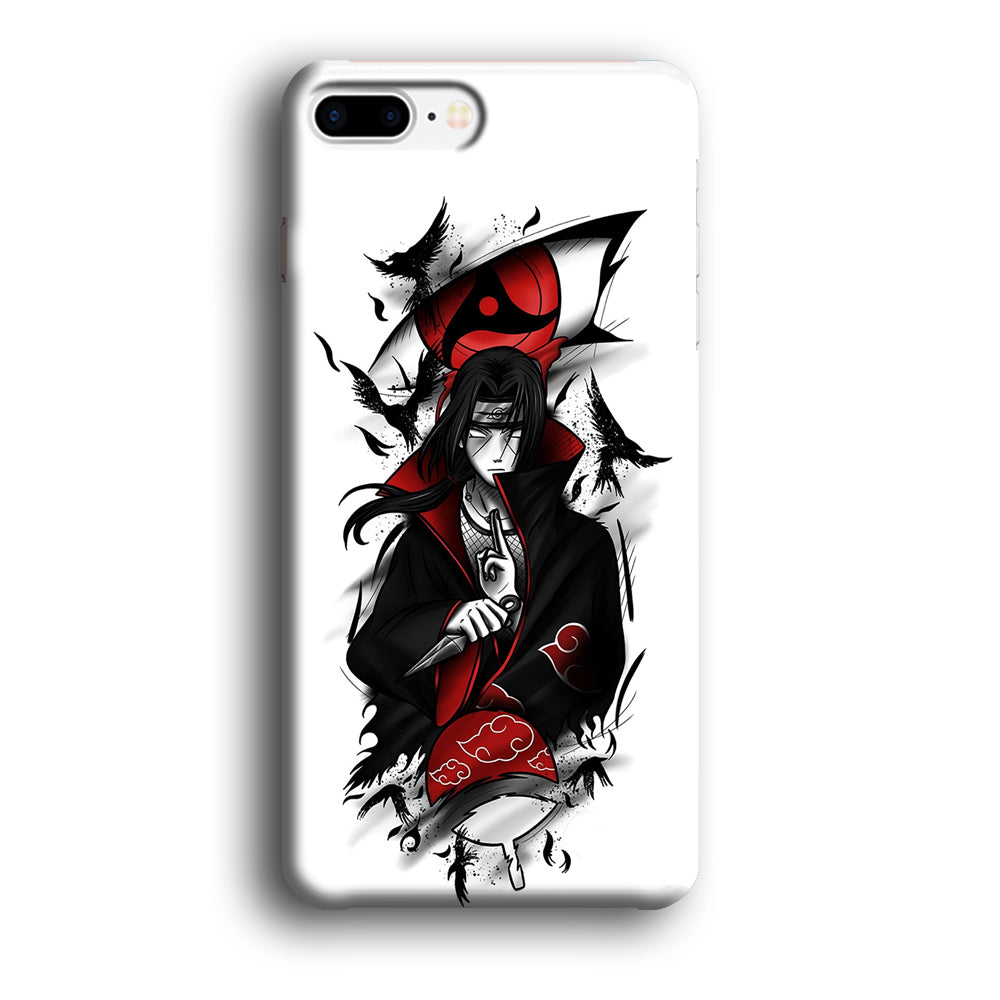 Itachi Uchiha White iPhone 8 Plus Case-Phone Case-3D Case-Altracase