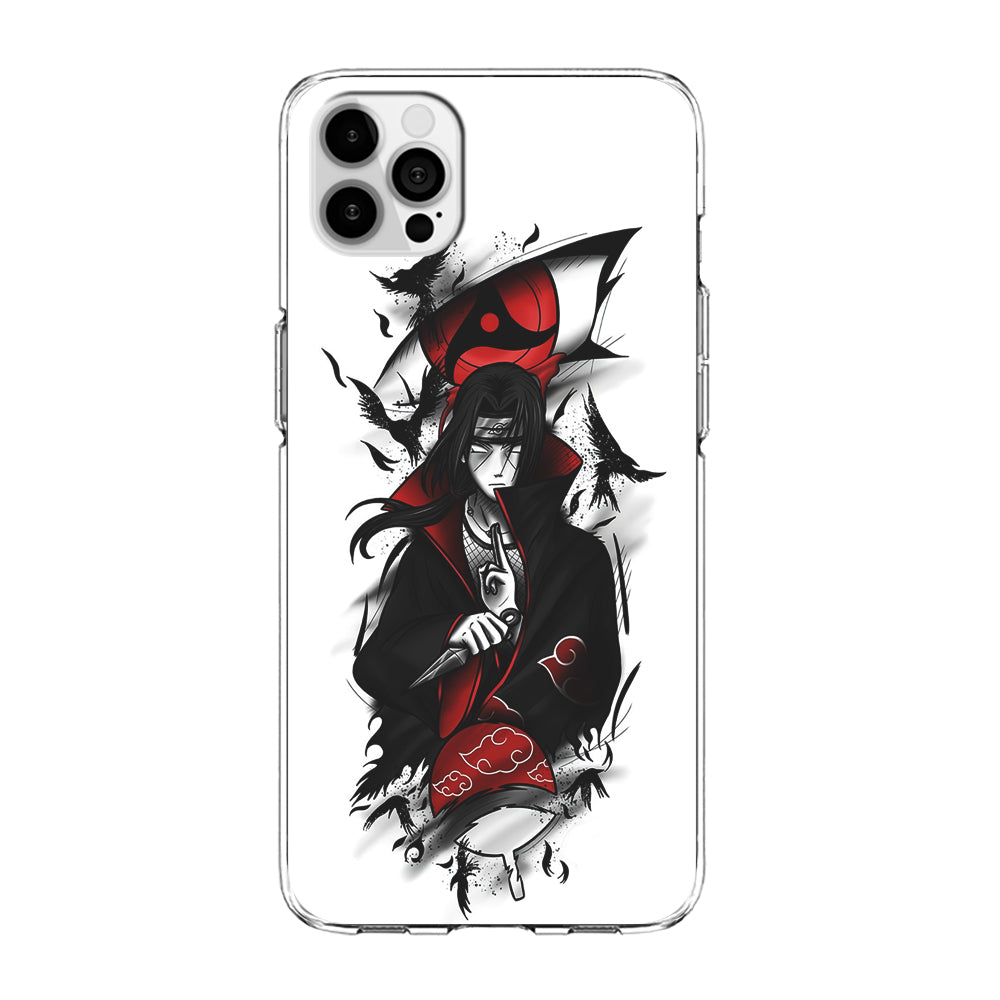 Itachi Uchiha White iPhone 15 Pro Case-Phone Case-Clear Soft Case-Altracase