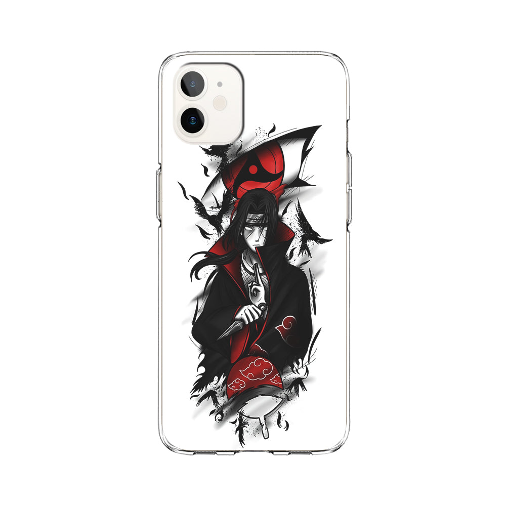 Itachi Uchiha White iPhone 12 Case-Phone Case-Clear Soft Case-Altracase